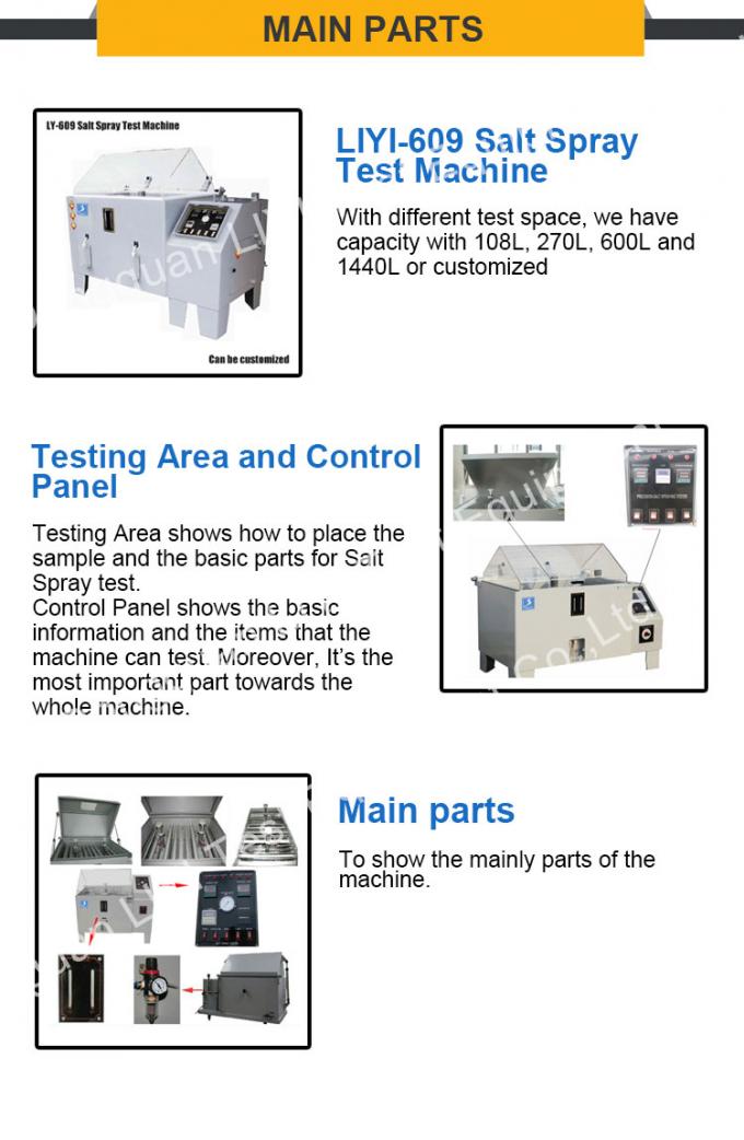 LIYI Spray Tester Corrosion Cabinet Price Water Test Machine Salt Mist Chamber