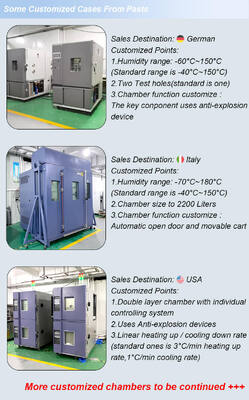 लिई अनुकूलित पर्यावरण कक्ष तापमान और आर्द्रता नियंत्रण कैबिनेट कंडीशनिंग कक्ष