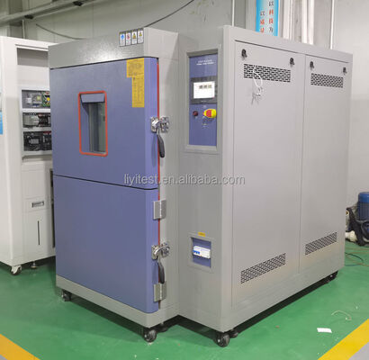 LIYI थ्री जोन फास्ट हीटिंग कूलिंग हाई प्रेसिजन हीट शॉक थर्मल एयर टेस्ट चैंबर / शॉक थर्मल टेस्टर